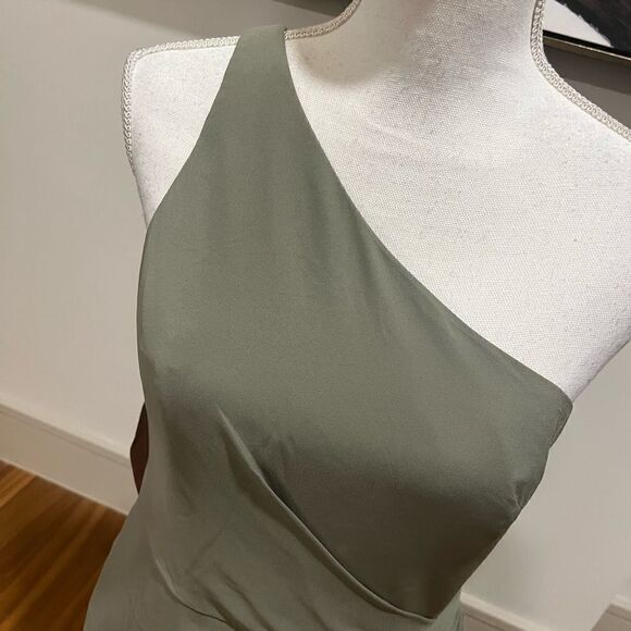 BHLDN Anthropologie Chloe one shoulder gown size 8 NWT - Picture 5 of 13